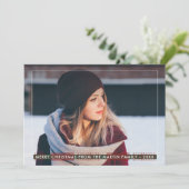 シンプルクラシックカントリープレイドクリスマス シーズンカード (スタンド正面)