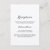 シンプルクラシッククラフトウェディング エンクロージャーカード (正面)