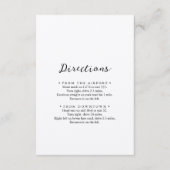 シンプルクラシッククラフト結婚ズ方向 エンクロージャーカード (正面)