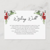 シンプルクラシッククリスマス結婚の願い井戸 エンクロージャーカード (正面)