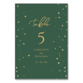 シンプルクラシッククリスマス結婚ズ テーブルナンバー (正面)