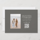 シンプルクラシックスタイリッシュ写真 セーブザデート (裏面)