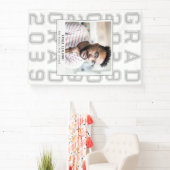 シンプルクラシックスポーツ卒業写真上級卒業 横断幕 (インサイチュ)