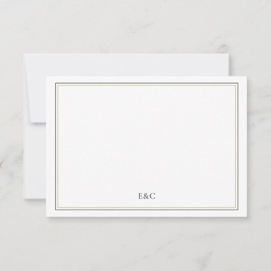 シンプルクラシックセーブ・ザ・デート案内カード 出欠カード (裏面)