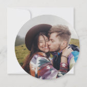 シンプルクラシックタイポグラフィと写真ミニマル結婚s 招待状 (裏面)