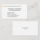 シンプルクラシックビジネス企業のロゴ、カラーライン 名刺 (正面/裏面)