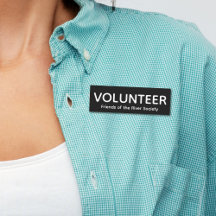 シンプルクラシックボランティアバッジ名タグ