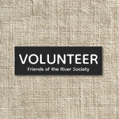 シンプルクラシックボランティアバッジ名タグ 名札