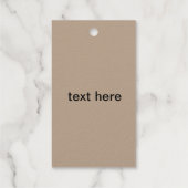 シンプルクラシックミニマルハッピーバースデーギフトラベル ギフトタグ (裏面)