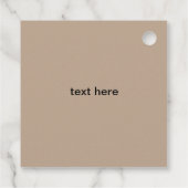 シンプルクラシックミニマルハッピーバースデーギフトラベル フェイバータグ (裏面)