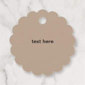 シンプルクラシックミニマルハッピーバースデーギフトラベル フェイバータグ (裏面)