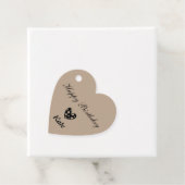 シンプルクラシックミニマルハッピーバースデーギフトラベル フェイバータグ (インサイチュ)