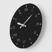 シンプルクラシックミニマルローマ数字大時計 ラージ壁時計 (傾斜)