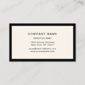 シンプルクラシックモダンプロフェッショナル 名刺 (裏面)