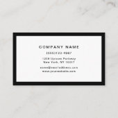 シンプルクラシックモダンプロフェッショナル 名刺 (裏面)