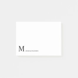 シンプルクラシックモダンミニマリストブラックモノグラム ポストイット
