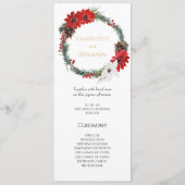 シンプルクラシックモダン結婚クリスマス プログラム (正面)