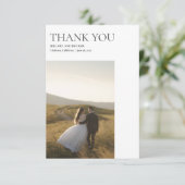 シンプルクラシックモダン結婚サンキューカード サンキューカード (スタンド正面)