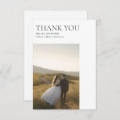 シンプルクラシックモダン結婚サンキューカード サンキューカード (正面/裏面)