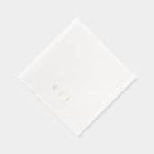 シンプルクラシックモノグラム結婚ズ 箔ナプキン (右)