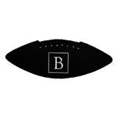 シンプルクラシックモノグラム |白い文字 アメリカンフットボール (パネル)