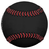 シンプルクラシックモノグラム |白い文字 ソフトボール (正面)