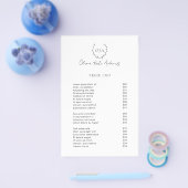 シンプルクラシックリースエレガント価格表 チラシ (シングル)