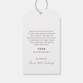 シンプルクラシックリースエレガント ギフトタグ (裏面)