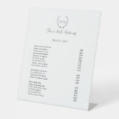 シンプルクラシックリースエレガント 台座サイン (正面)