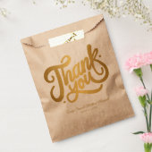 シンプルクラシックヴィンテージ「ありがとう」結婚の フェイバーバッグ (封をした状態)