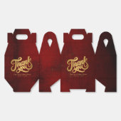 シンプルクラシックヴィンテージ「ありがとう」結婚の フェイバーボックス (見開き)