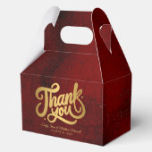 シンプルクラシックヴィンテージ「ありがとう」結婚の フェイバーボックス (裏面)