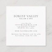 シンプルクラシック写真立て スクエア名刺 (裏面)