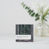 シンプルクラシック写真立て スクエア名刺 (スタンド正面)