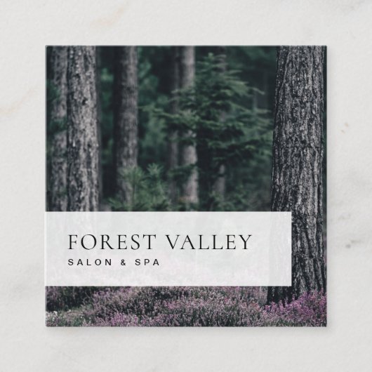 シンプルクラシック写真立て スクエア名刺 (正面)