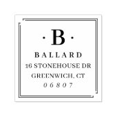 シンプルクラシック差出人住所 セルフインキングスタンプ (デザイン)