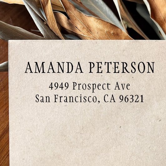 シンプルクラシック差出人住所 セルフインキングスタンプ