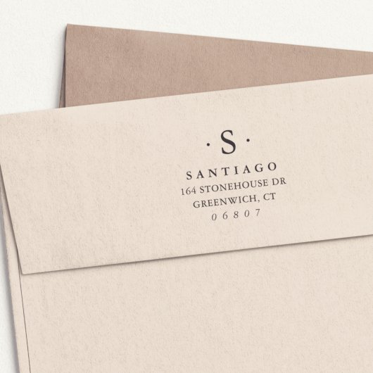 シンプルクラシック差出人住所 セルフインキングスタンプ