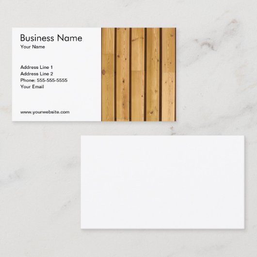 シンプルクラシック板 名刺 (正面/裏面)