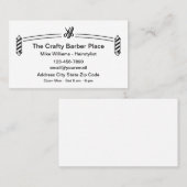 シンプルクラシック理容師ショップ名刺 名刺 (正面/裏面)
