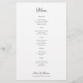 シンプルクラシック白黒予算のメ結婚ニュー チラシ (正面)