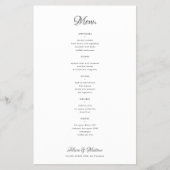 シンプルクラシック白黒予算のメ結婚ニュー チラシ (正面)