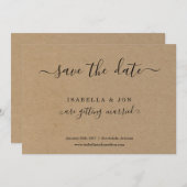 シンプルクラシック紙 案内状 (正面/裏面)