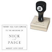 シンプルクラシック結婚式の引き出物ゴム印 ラバースタンプ (押印)