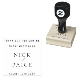 シンプルクラシック結婚式の引き出物ゴム印 ラバースタンプ