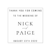 シンプルクラシック結婚式の引き出物ゴム印 ラバースタンプ (インプリント)