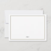 シンプルクラシック結婚式招待状 招待状 (裏面)