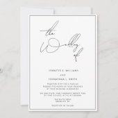 シンプルクラシック結婚式招待状 招待状 (正面)