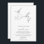 シンプルクラシック結婚式招待状 招待状<br><div class="desc">カスタマイズ高品質可能</div>