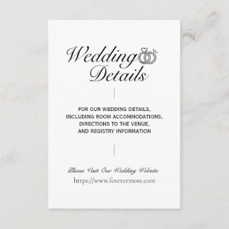 シンプルクラシック詳細結婚エンクロージャカード エンクロージャーカード